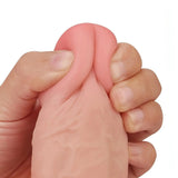 Fallo realistico 19 cm con pelle scorrevole come un membro vero - 8″, Rosa Carne