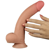 Fallo realistico con pelle scorrevole come un membro vero - 9', Rosa Carne