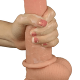 Fallo realistico con pelle scorrevole come un membro vero - 9', Rosa Carne