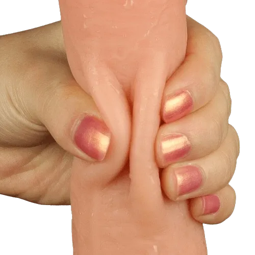 Fallo realistico con pelle scorrevole come un membro vero - 9', Rosa Carne