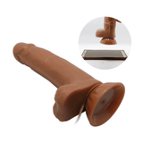 Dildo vibrante mulatto orizzontale con riferimento scala smartphone