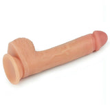 Vibratore anal silicone morbido con base piatta anello fissaggio e dettagli anatomici
