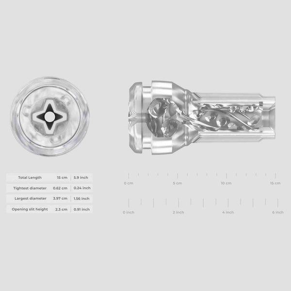 Feel Pocket Stroker Crystal + PowerBlow