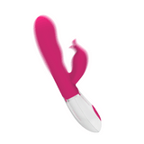 Vibratore rabbit rosa dinamico con boccuccia clitoridea e effetto movimento