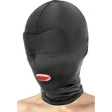 Fetish Tentation Cappuccio nero open mouth