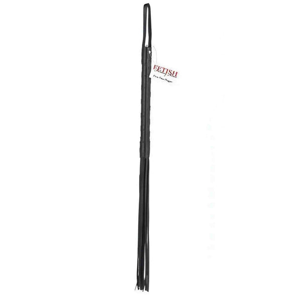 Flogger nero First-Time con etichetta Fetish Fantasy Series e frange lunghe