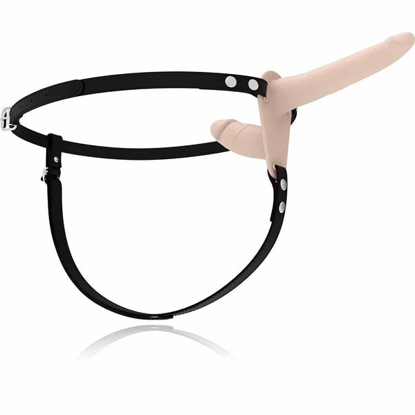 Flesh Up Double Penetrix Silicone Strap-On - Silicone Medicale, Rosa Carne