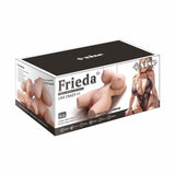 Scatola imballaggio prodotto Frieda xise con vibrazioni e dettagli funzioni