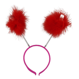Frontino con pisellini a molla e peluche colori assortiti