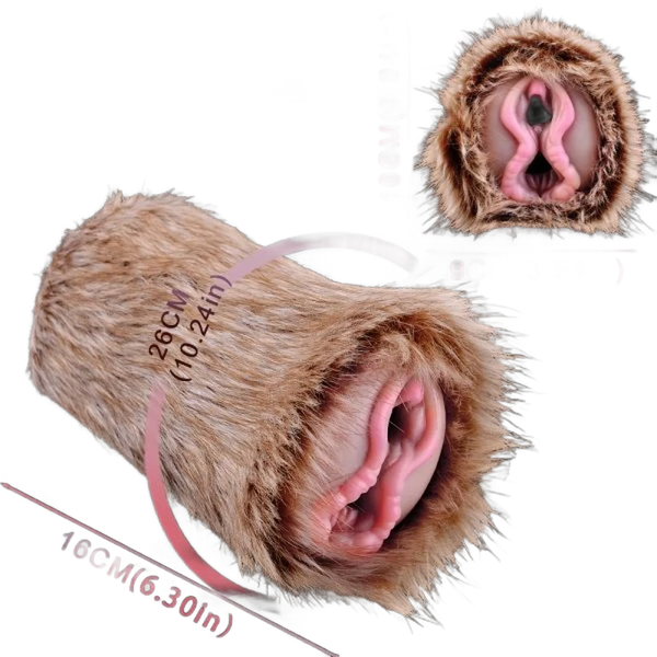 Furry Pussy Vaginal toy, Animal Design Male Masturbators