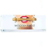 Confezione scatola gag Wooden Bridle con cinghie