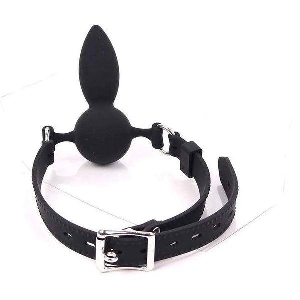 Gag con plug anale in silicone