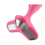 Plug vibrante rosa Satisfyer Game Changer con base Y metallica e finitura in silicone liscio