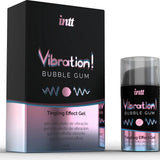 Gel stimolante intt Vibration! Bubble Gum 15ml confezione e flacone