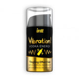 Gel stimolante intt Vodka Energy con effetto vibrante etichetta nera e dorata