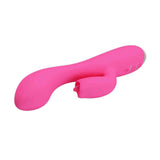 Vibratore coniglio rosa Pretty Love Gloria orizzontale con testa a forma di coniglio e impugnatura ergonomica