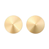 Set due copricapezzoli solidi in metallo dorato simmetrici