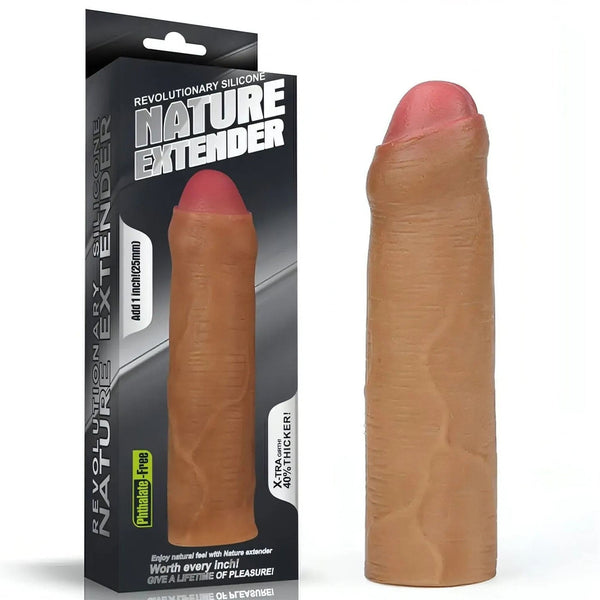 Prolunga pene silicone naturale confezione Phthalate-Free
