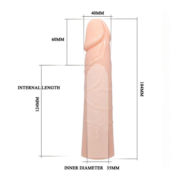 Guaina Realistica 18.4 cm Ø 4 cm