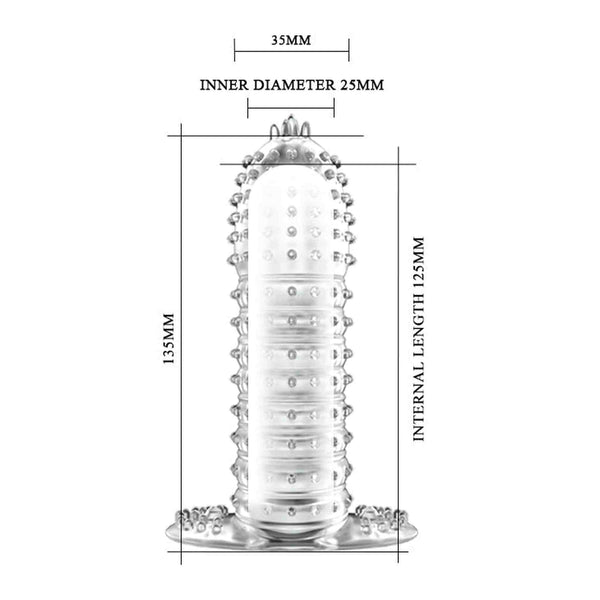 Guaina Stimolante Con Rilievi e Nervature