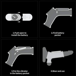 Guaina Stimolante Vibrante Con Struttura ad Anelli