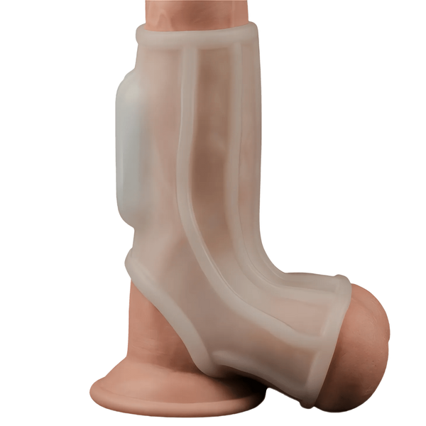 Guaina Vibrante Pene e Testicoli con Nervature