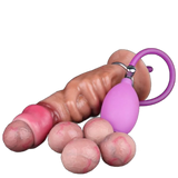 Hand-pump egg-laying dildo for women masturbator
