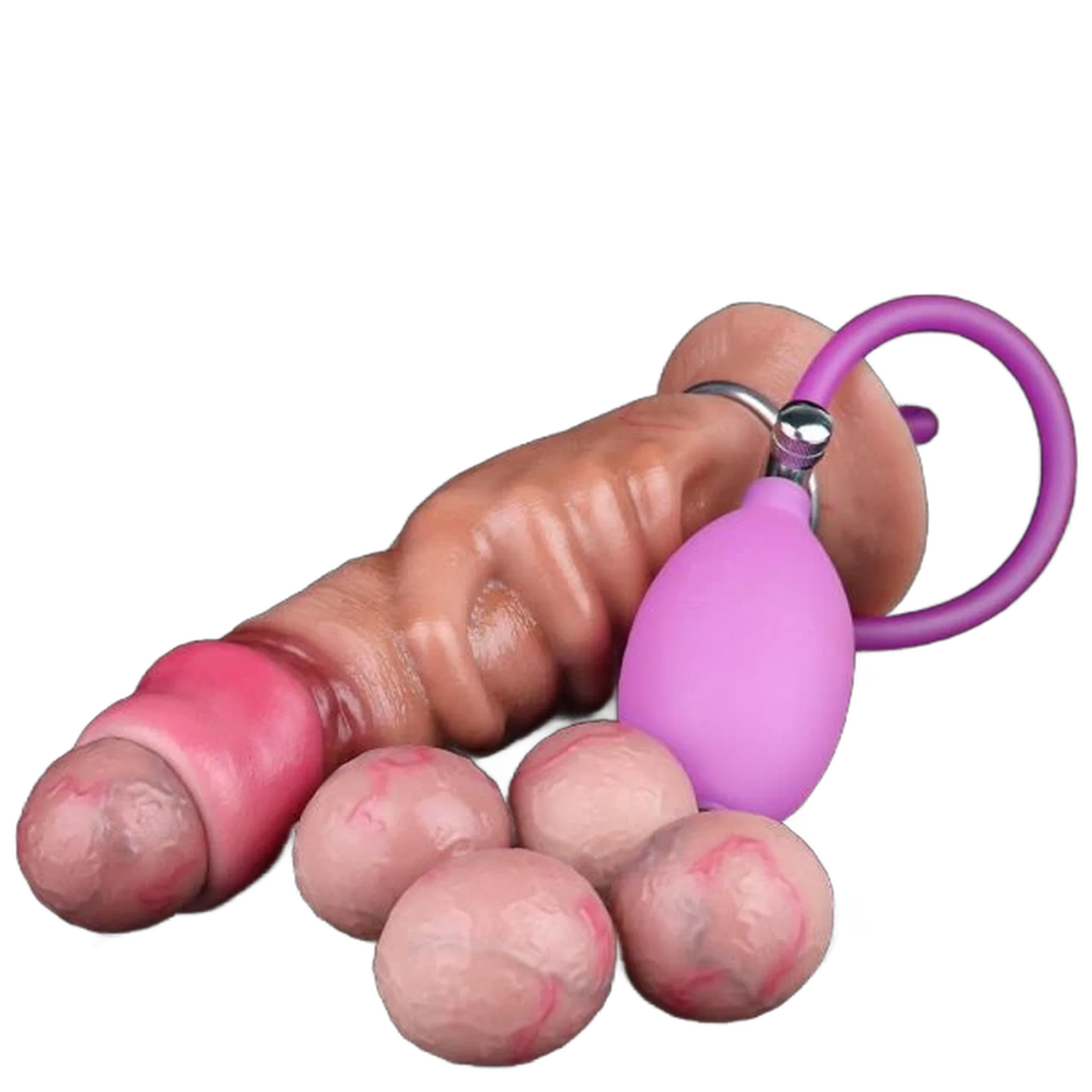 Hand-pump egg-laying dildo for women masturbator