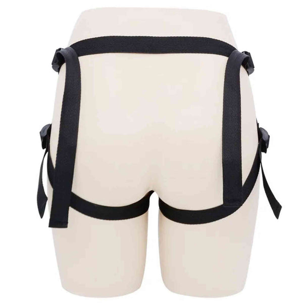Harness Nero Per Falli Con Ventosa