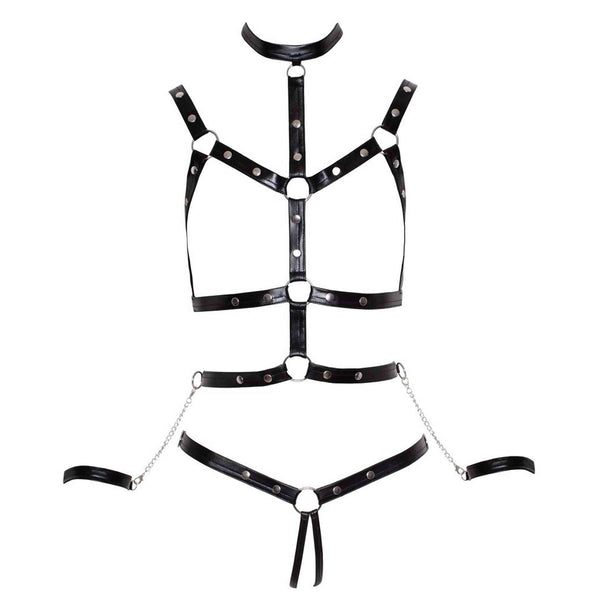 Harness con manette e collare