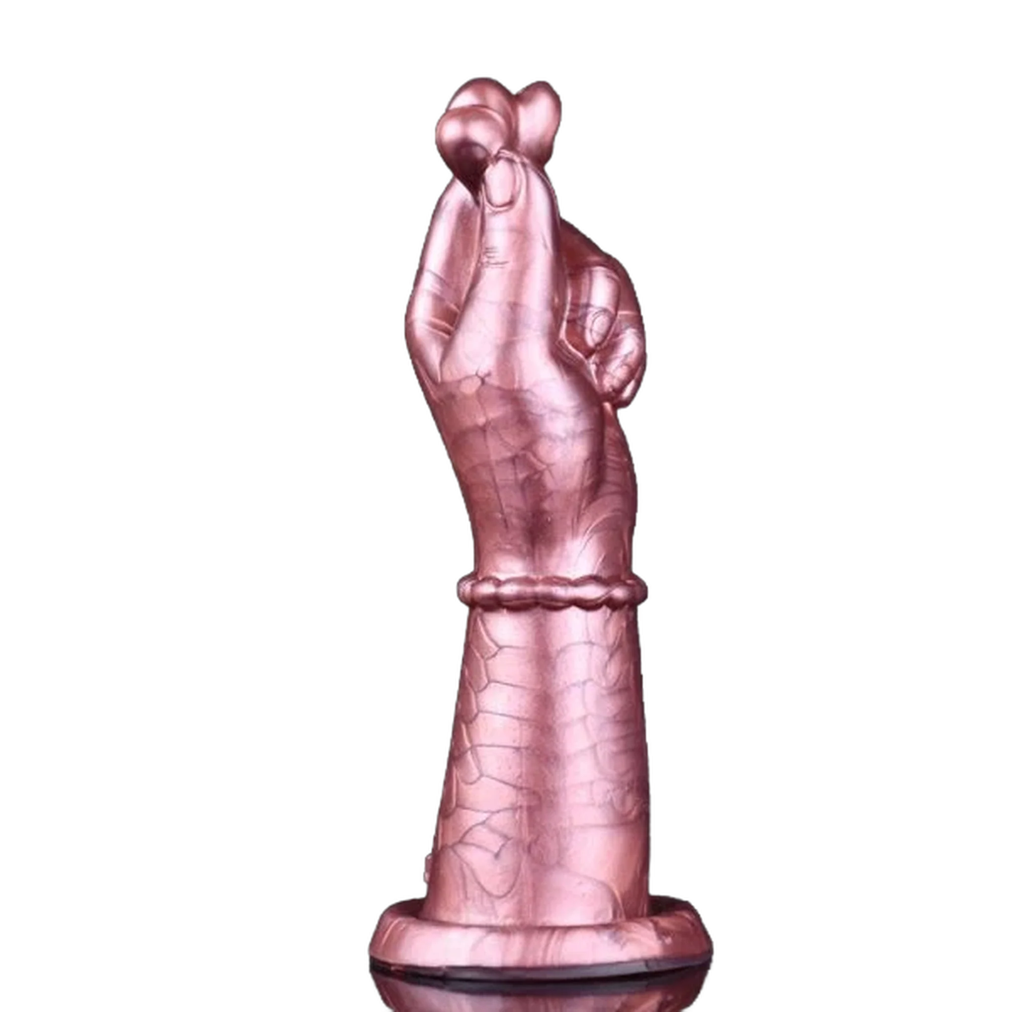 Heart-to-heart Gesture Big Dildo Soft Silicone Dildo For Women Vaginal Massage Masturbator