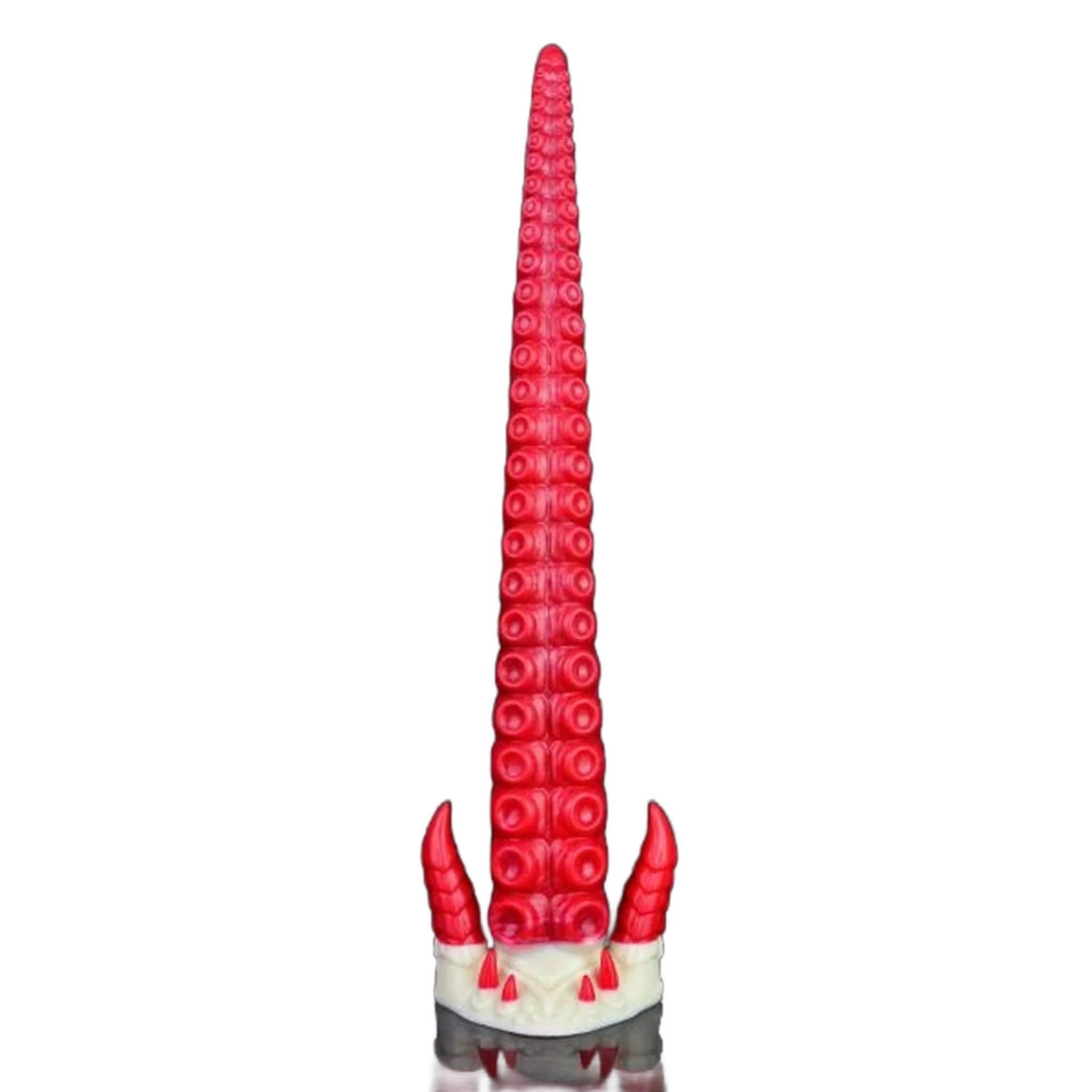 Hellfire Monster Tentacle Red Devils Penis Dildo Fantasy Dildo Silicone Masturbator