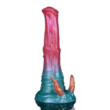 Dildo Hellfire Vicky silicone rosa-blu gradiente corna