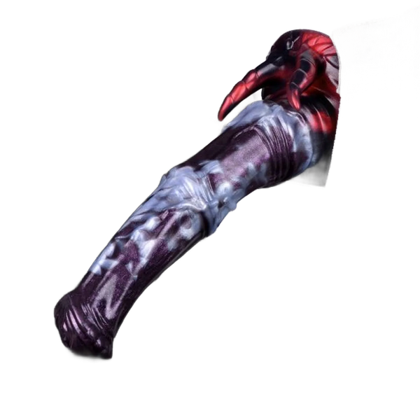 Dildo Hellfire Vicky silicone viola-blu artigli occhio