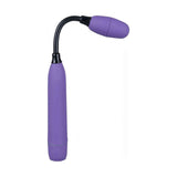 Vibratore punto G Hey Mr.Flex viola con testa orientata lateralmente su collo flessibile