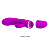 Hilda Vibratore Rabbit con 30 diversi programmi di vibrazione - Silicone Medicale