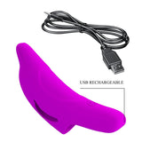 Honey Finger Vibratore da Dita in silicone con 10 diverse vibrazioni