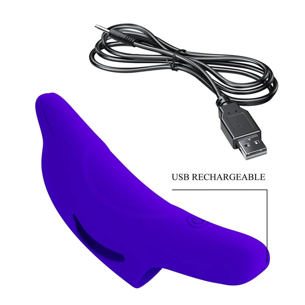 Honey Finger Vibratore da Dita in silicone con 10 diverse vibrazioni