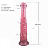 Misure dettagliate dildo rosa YOCY-2012 altezza 29,5 cm