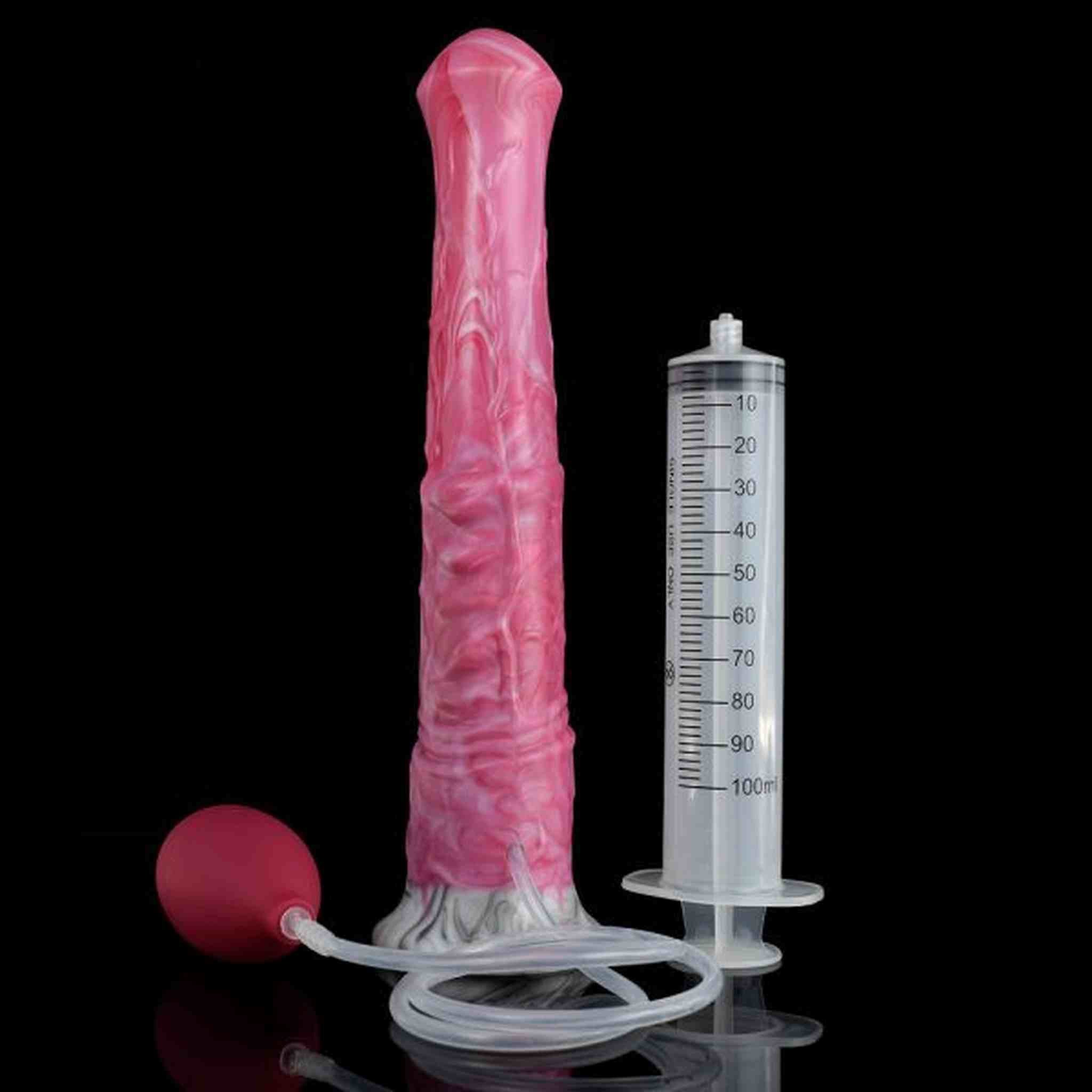 Horse anal dildo Squirting