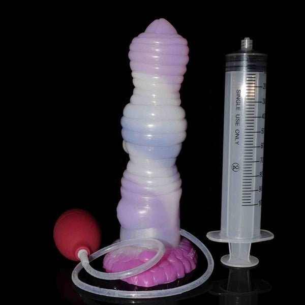 Accessori dildo erogatore Hurricane: pompa, siringa monouso e tubo