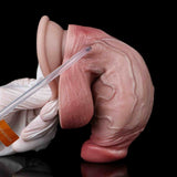 Inflatable-Squirting Dildos, Lifelike Sex Toys With Hand-pump