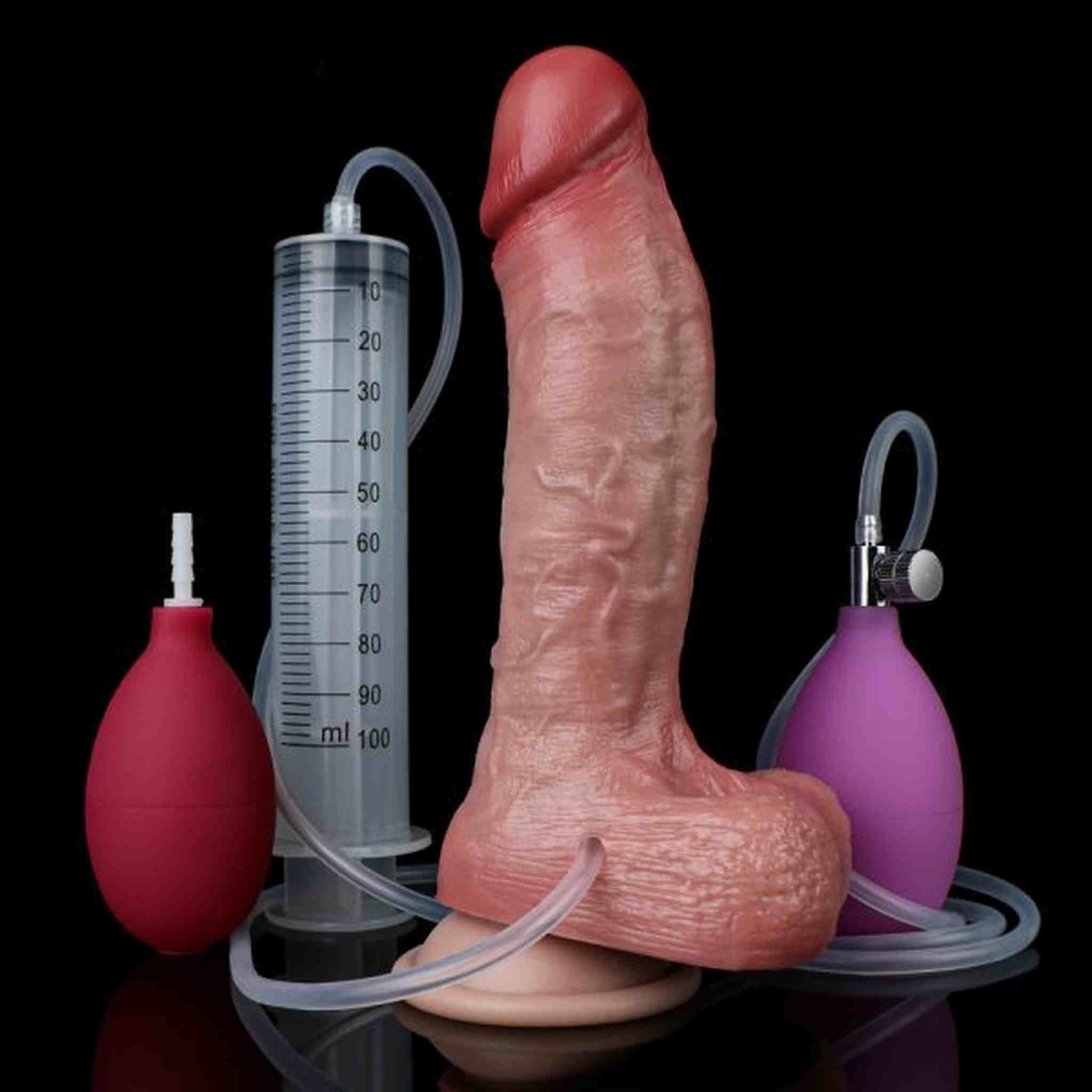 Inflatable-Squirting Dildos Realistic Dildo For Couple