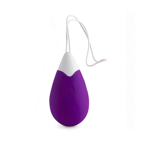 Ovulo vibrante wireless Jan a forma di goccia viola e bianco