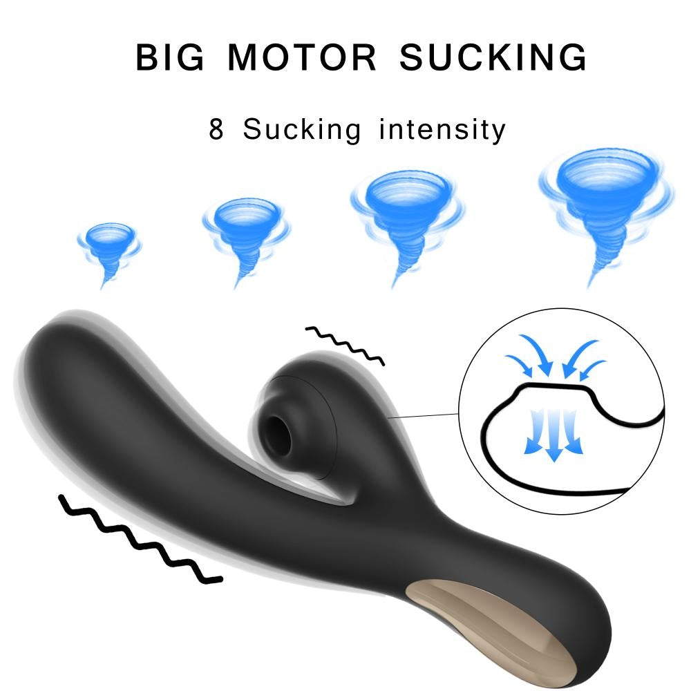 Joanna Vibratore Rabbit con Succhiaclitoride