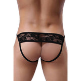 Jock Sexy Nero in pizzo