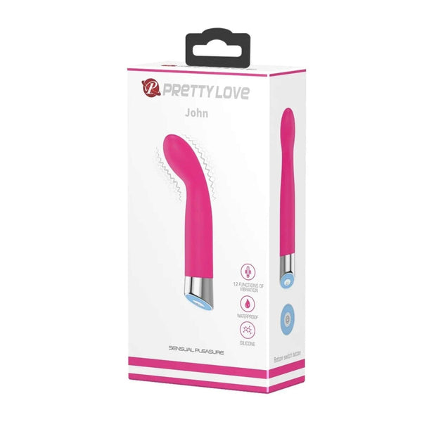 John Vibratore Punto G in Silicone Medicale - 10 modalità di vibrazione
