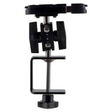 Clamp da tavolo nero Kiiroo base U in metallo con meccanismo orientamento sfera