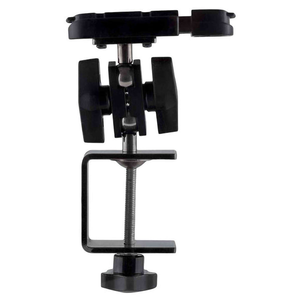 Clamp da tavolo nero Kiiroo base U in metallo con meccanismo orientamento sfera