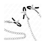 Struttura collegamento catene e tre pinze regolabili accessorio bondage